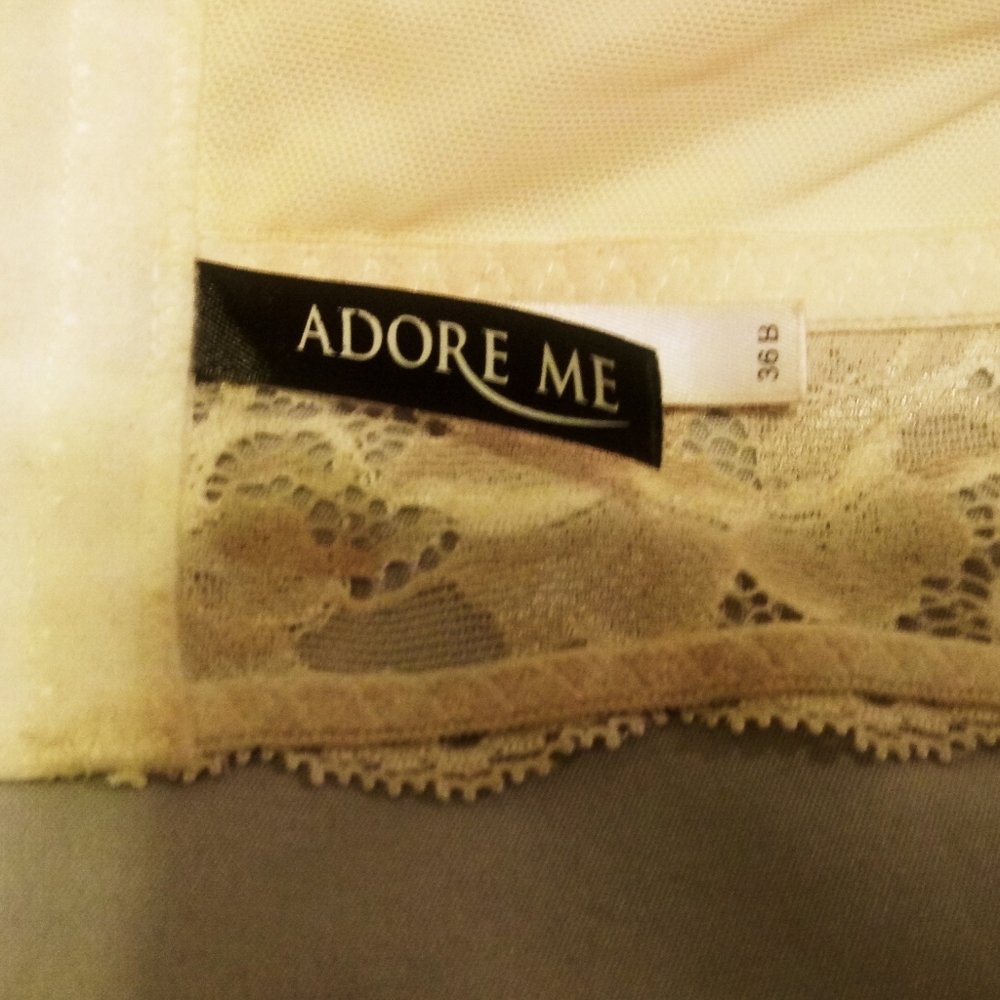 Adore Me long line bra in cream. 36B. (B2) - Picture 8 of 8